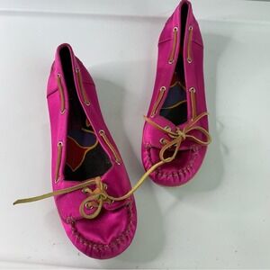 Marc Jacobs pink satin loafers‎ size 38 vintage y2k